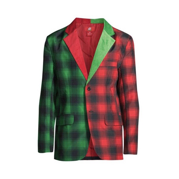 Dec. 25th Mens Holiday Blazer Jacket - Buffalo Split - Size XXL - Picture 7 of 8